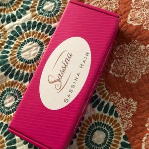 Sassina halo hair extensions